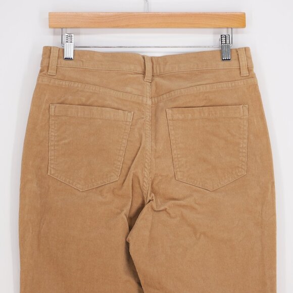 NWT BROOKS BROTHERS Women's Corduory Slim-Leg Pants Tan/Camel Brown Size 6 - Picture 4 of 9